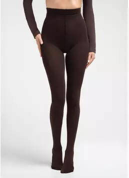 Колготки из хлопка ELITE COTTON 350 chocolate (коричневый)