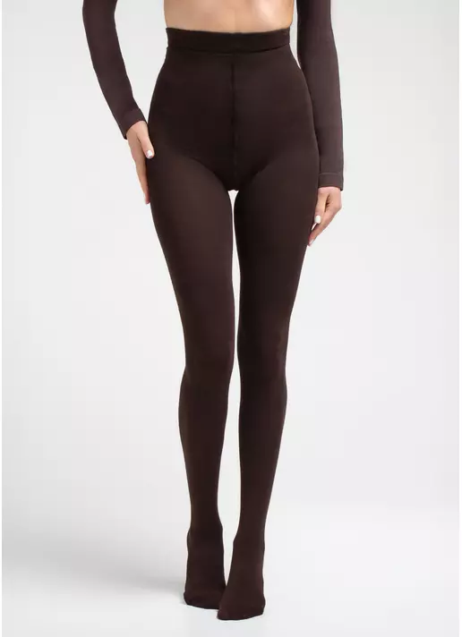 Колготки з бавовни ELITE COTTON 350 chocolate (коричневий)
