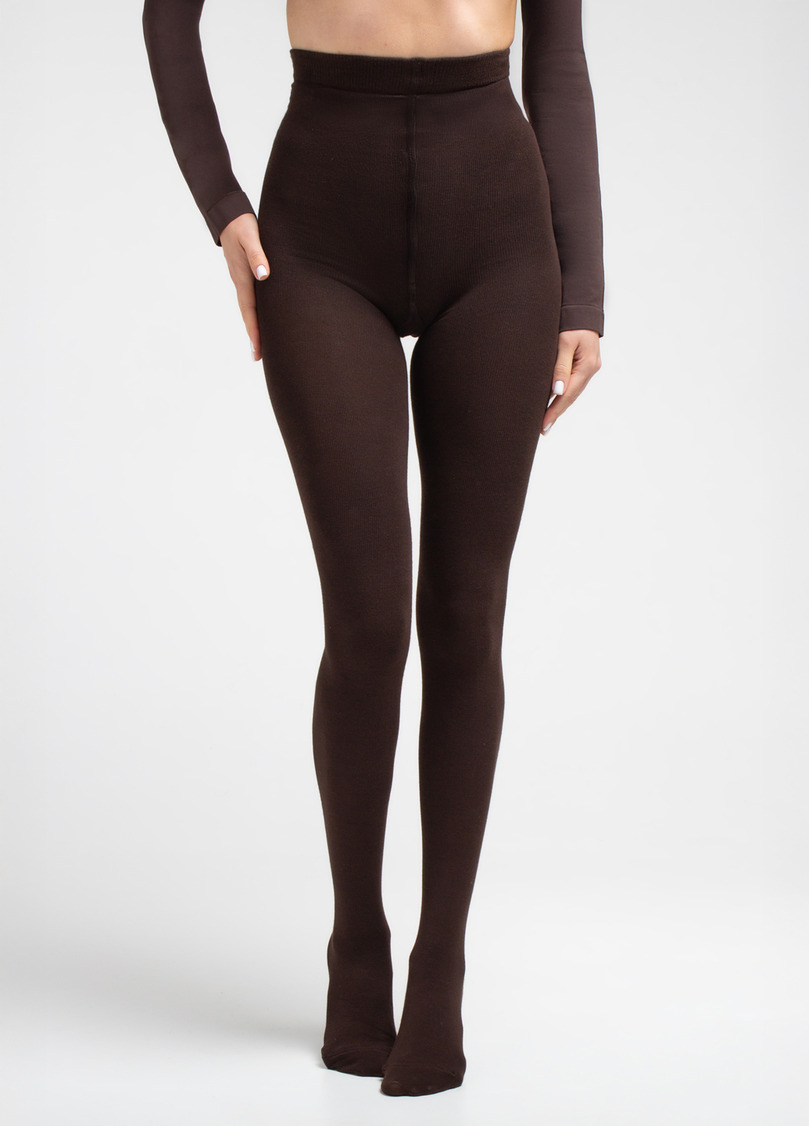 Колготки з бавовни ELITE COTTON 350 chocolate (коричневий)