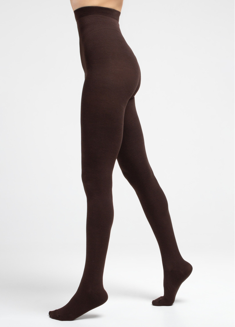 Колготки з бавовни ELITE COTTON 350 chocolate (коричневий)