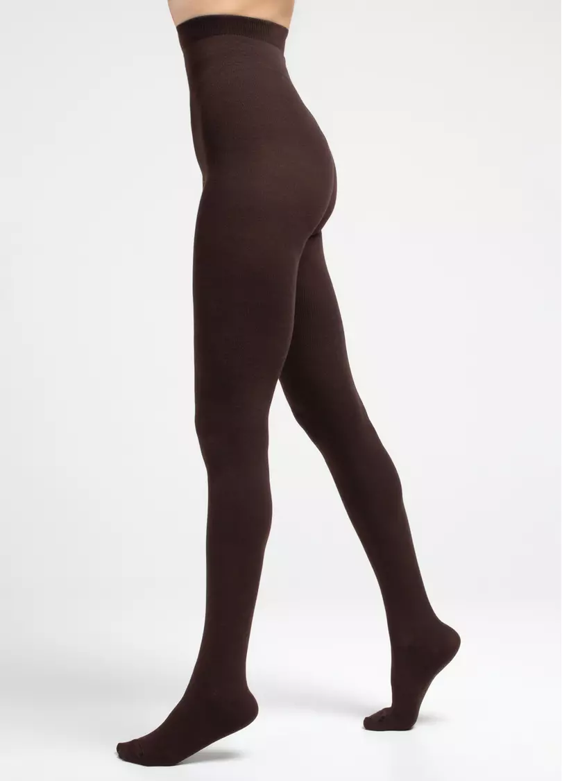 Колготки из хлопка ELITE COTTON 350 chocolate (коричневый)