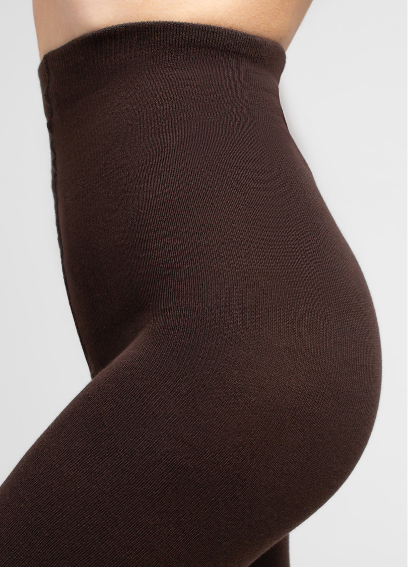 Колготки з бавовни ELITE COTTON 350 chocolate (коричневий)