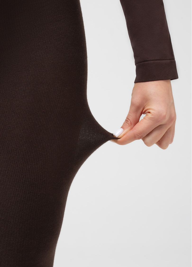 Колготки з бавовни ELITE COTTON 350 chocolate (коричневий)