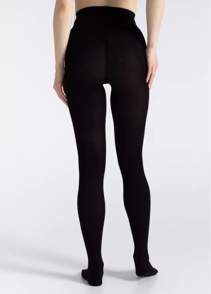 Колготки из хлопка ELITE COTTON 350 nero (черный)