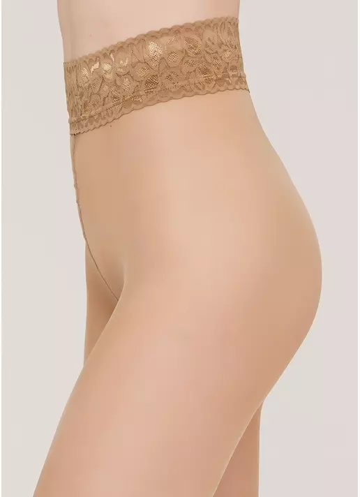 Колготки с ажурным поясом на силиконовой основе Impresso 40 den (daino)
