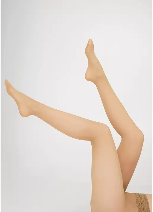 Колготки з імітацією сітки з мереживним поясом IMPRESSO RETE VISION 40 (1) daino (бежевий)