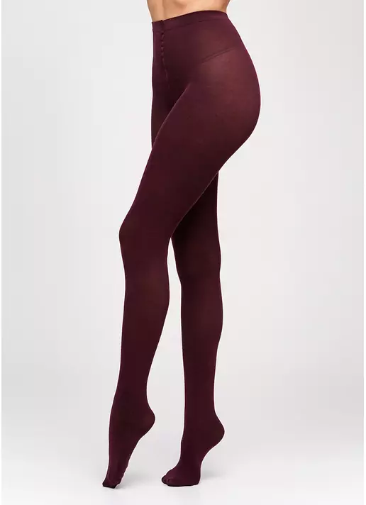 Колготки теплые хлопковые Lucky Cotton 200 den (marsala)