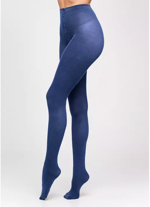 Колготки теплые хлопковые Lucky Cotton 200 den (navy)