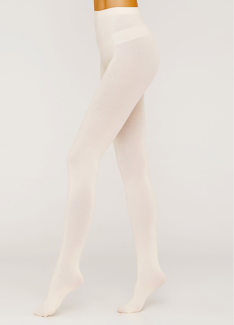 Колготки теплые хлопковые Lucky Cotton 200 den (panna)