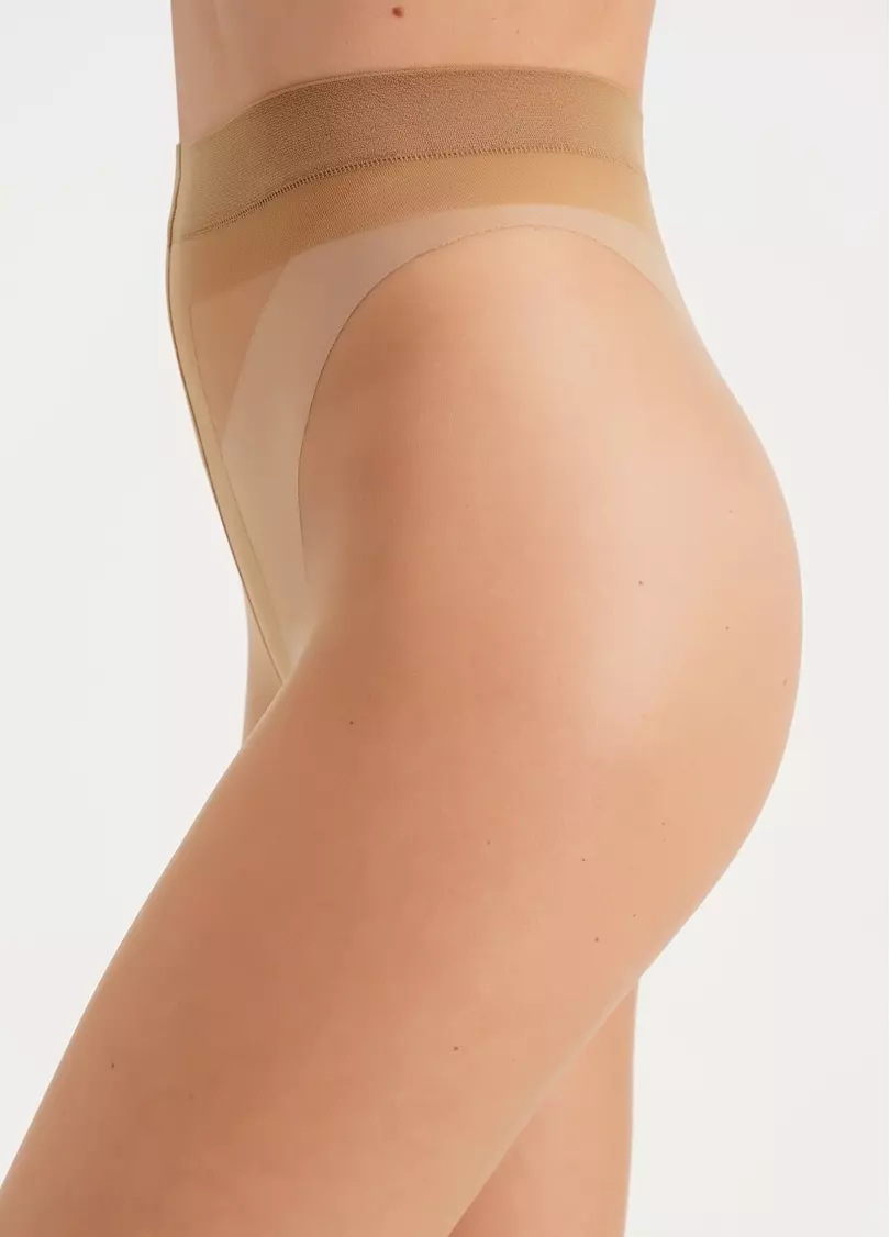 Классические колготки без шортиков с эффектом без стрелок PERFECT 20 daino (бежевый)