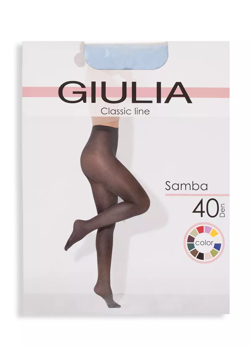 Колготки матові з мікрофібри Samba 40 blue yogurt (блакитний)