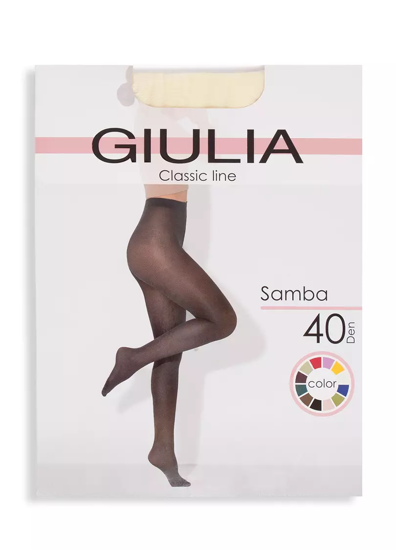 Колготки матові з мікрофібри Samba 40 yellow yogurt (жовтий)