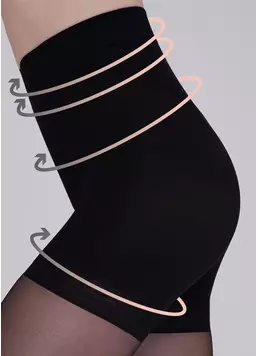 Колготки с подтягивающими шортиками Slim 40 den (nero)
