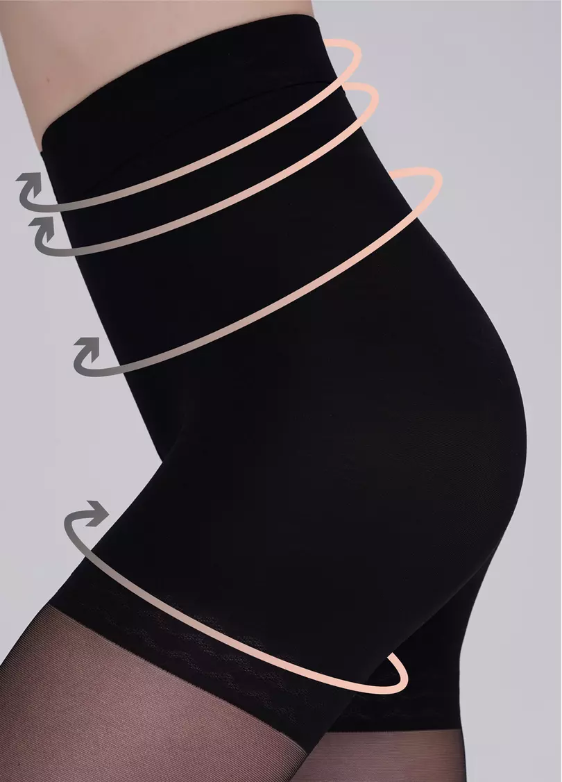 Колготки с подтягивающими шортиками Slim 40 den (nero)