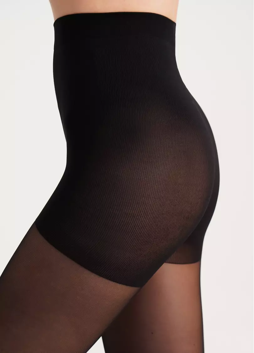 Колготки з розподіленим тиском по нозі та підтримуючими шортиками SOFT MODELLING 40 nero (чорний)