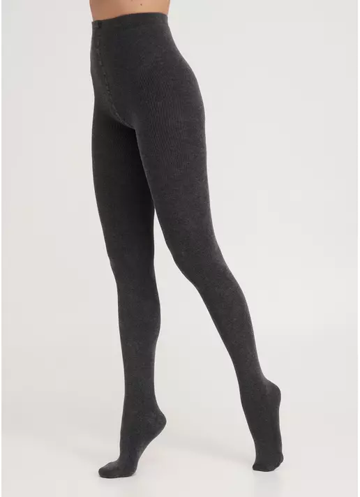 Махровые колготки TERRY MELANGE 250 dark grey melange (серый)