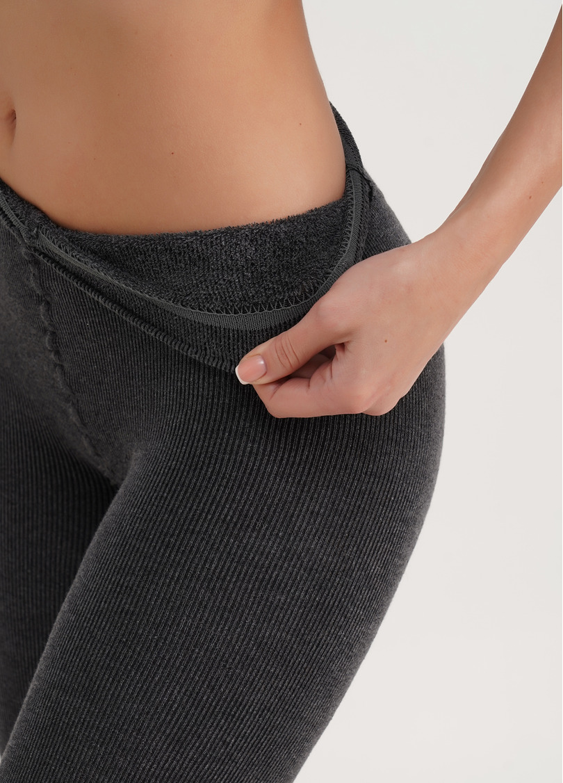Махровые колготки TERRY MELANGE 250 dark grey melange (серый)