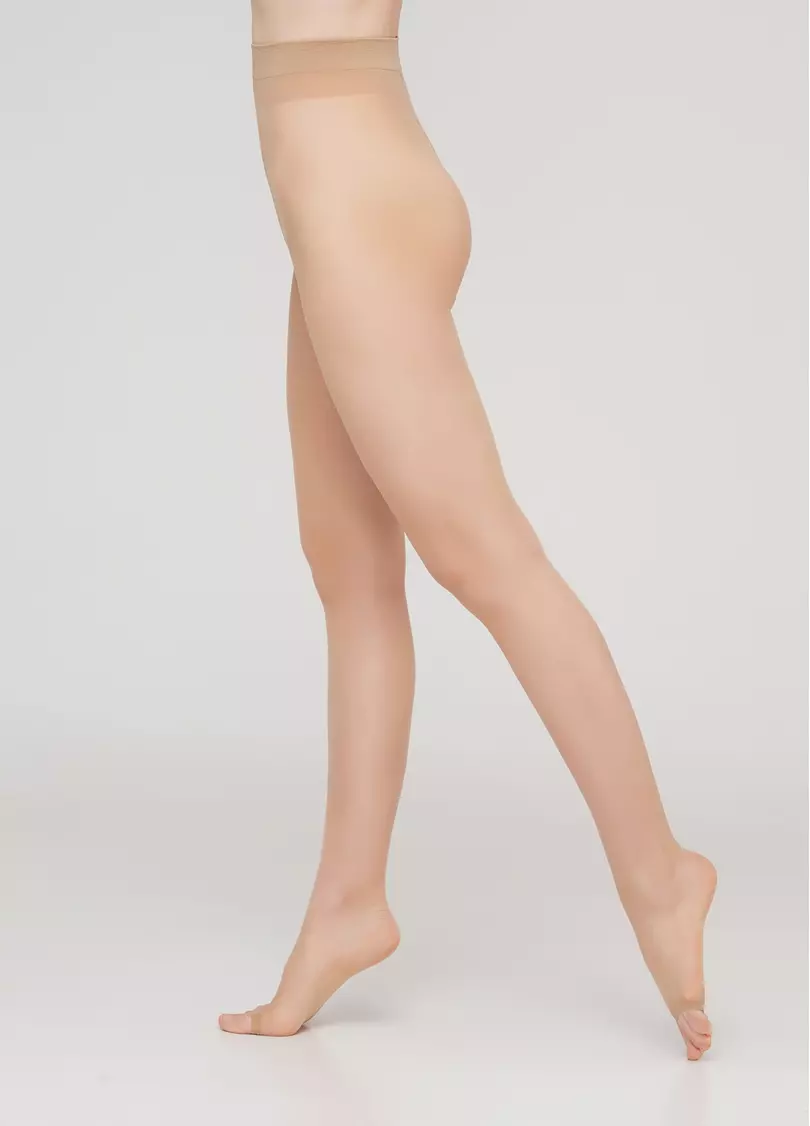 Колготки классические с открытым носком TOE 15 (honey)