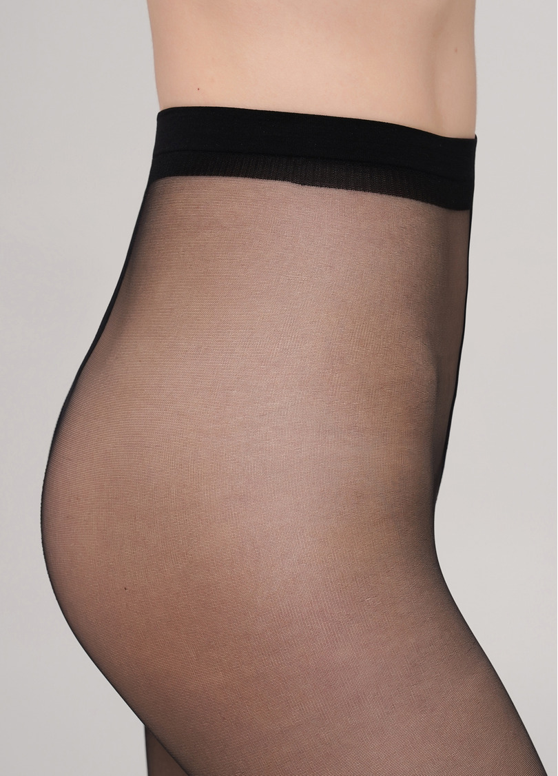 Колготки класичні з відкритим носком TOE 15 (nero)