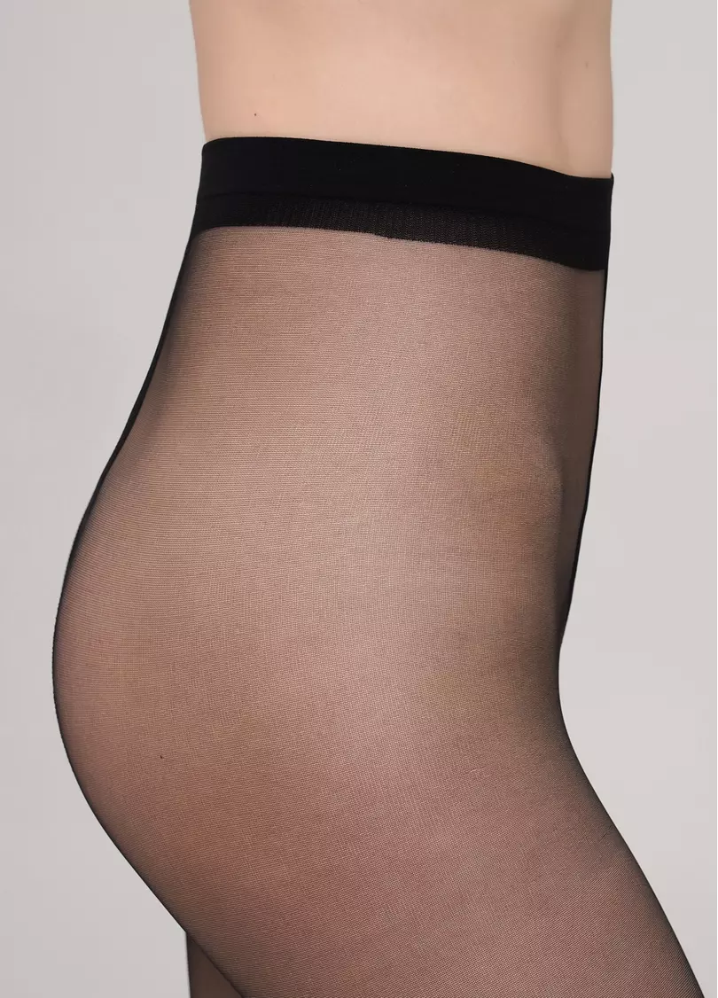 Колготки класичні з відкритим носком TOE 15 (nero)