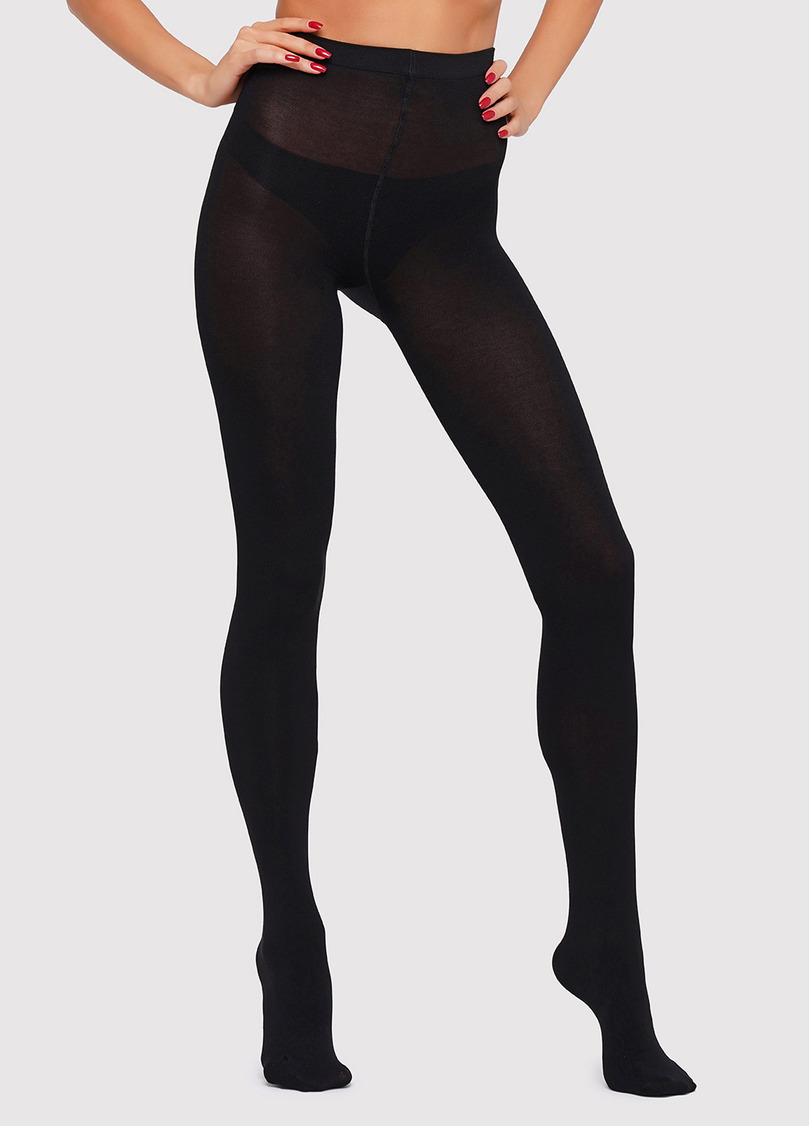 Колготки теплые хлопковые без шортиков Well Cotone 150 den (nero)
