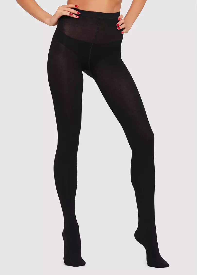 Колготки теплі бавовняні без шортиків Well Cotone 150 den (nero)