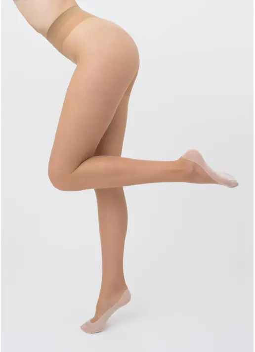 Колготки з бавовняною стопою FOOTIES STYLE 20 daino (бежевий)