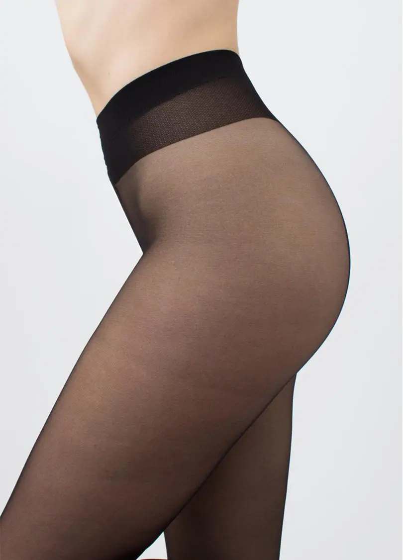 Колготки с хлопковой стопой FOOTIES STYLE 20 nero (черный)