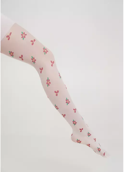 Колготки на девочку ALANA 20 (1) с рисунком bianco (белый)