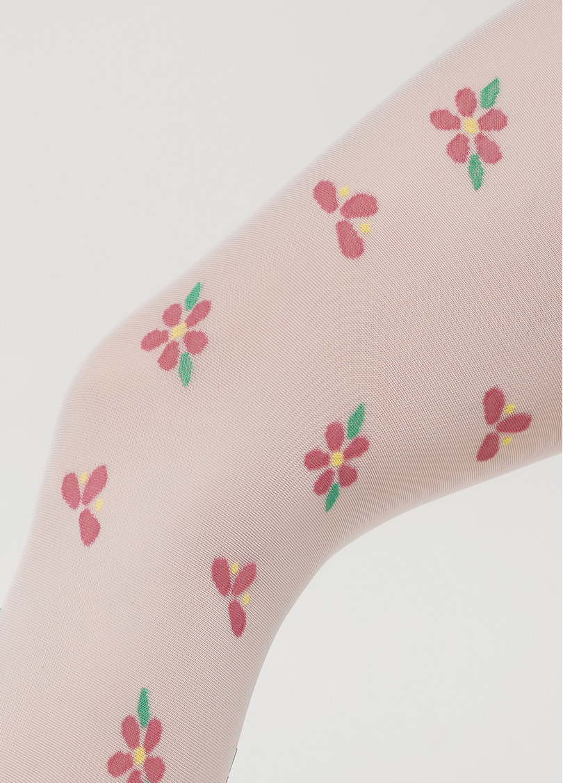 Колготки на дівчинку ALANA 20 (1) з малюнком bianco (білий)