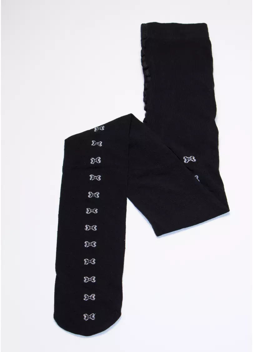 Колготки на дівчинку з бавовни ALISA (1) nero (чорний)