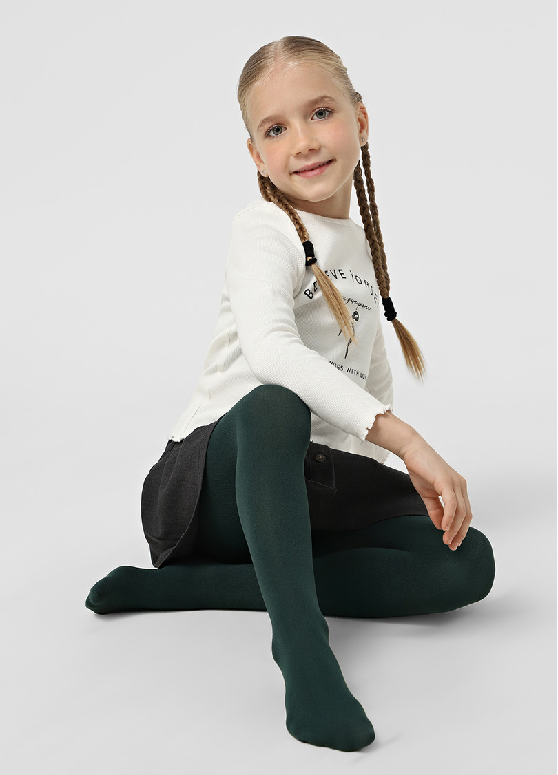 Дитячі теплі колготки BETTY 80 botella (зелений)