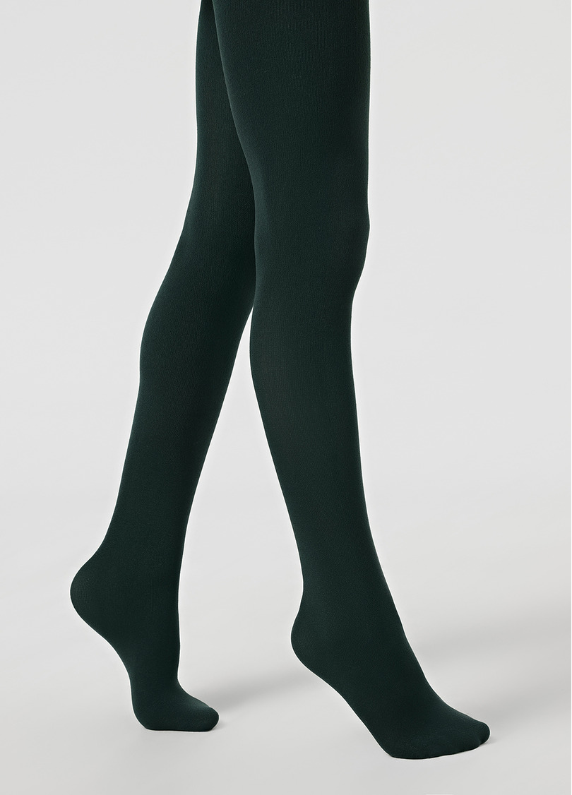 Дитячі теплі колготки BETTY 80 botella (зелений)