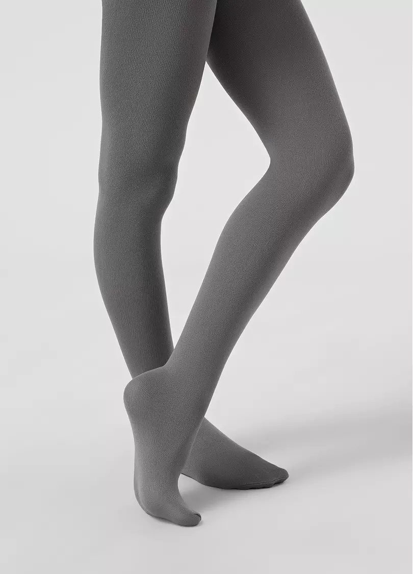 Детские теплые колготки BETTY 80 grafite (серый)