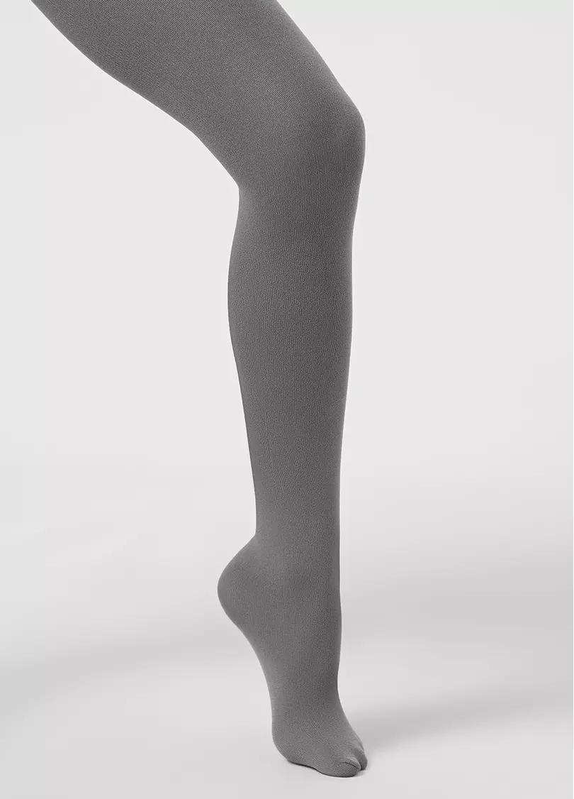 Детские теплые колготки BETTY 80 grafite (серый)
