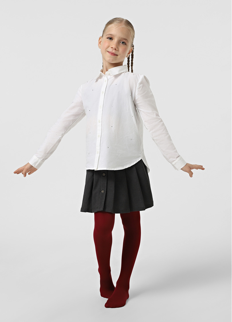 Дитячі теплі колготки BETTY 80 granato (бордовий)