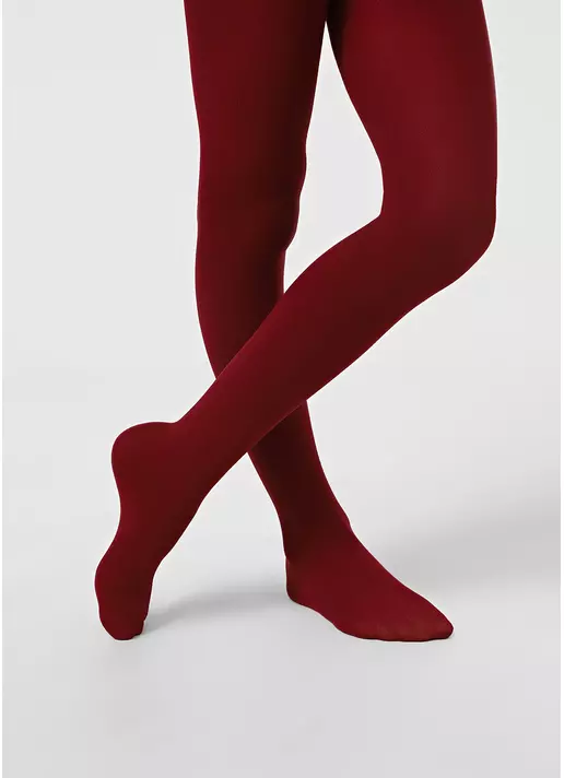 Детские теплые колготки BETTY 80 granato (бордовый)