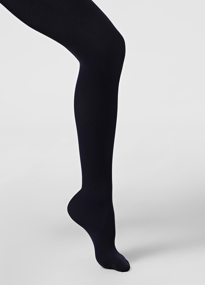 Детские теплые колготки BETTY 80 marino (синий)