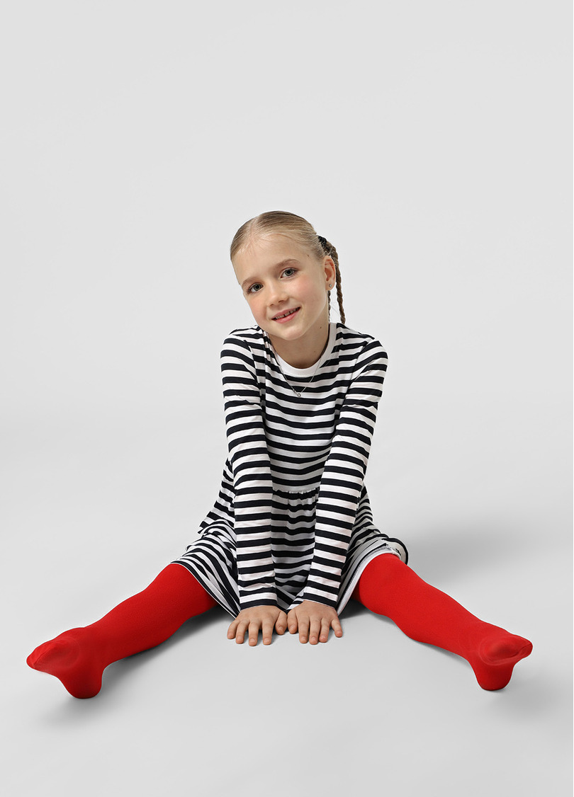 Дитячі теплі колготки BETTY 80 scarlet (червоний)
