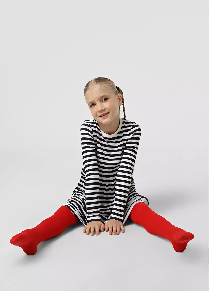 Дитячі теплі колготки BETTY 80 scarlet (червоний)