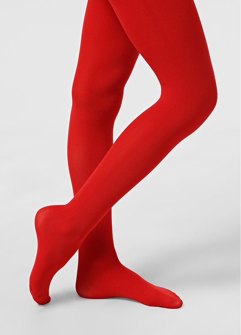 Дитячі теплі колготки BETTY 80 scarlet (червоний)