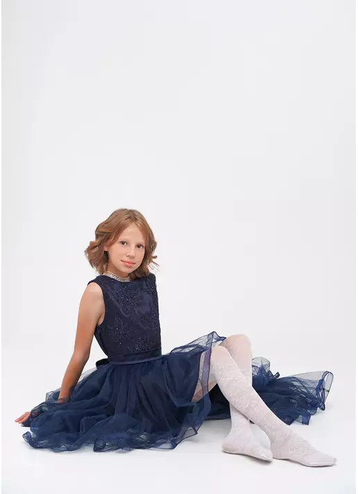 Детские капроновые колготки с рисунком CARLY 40 (2) bianco (белый)