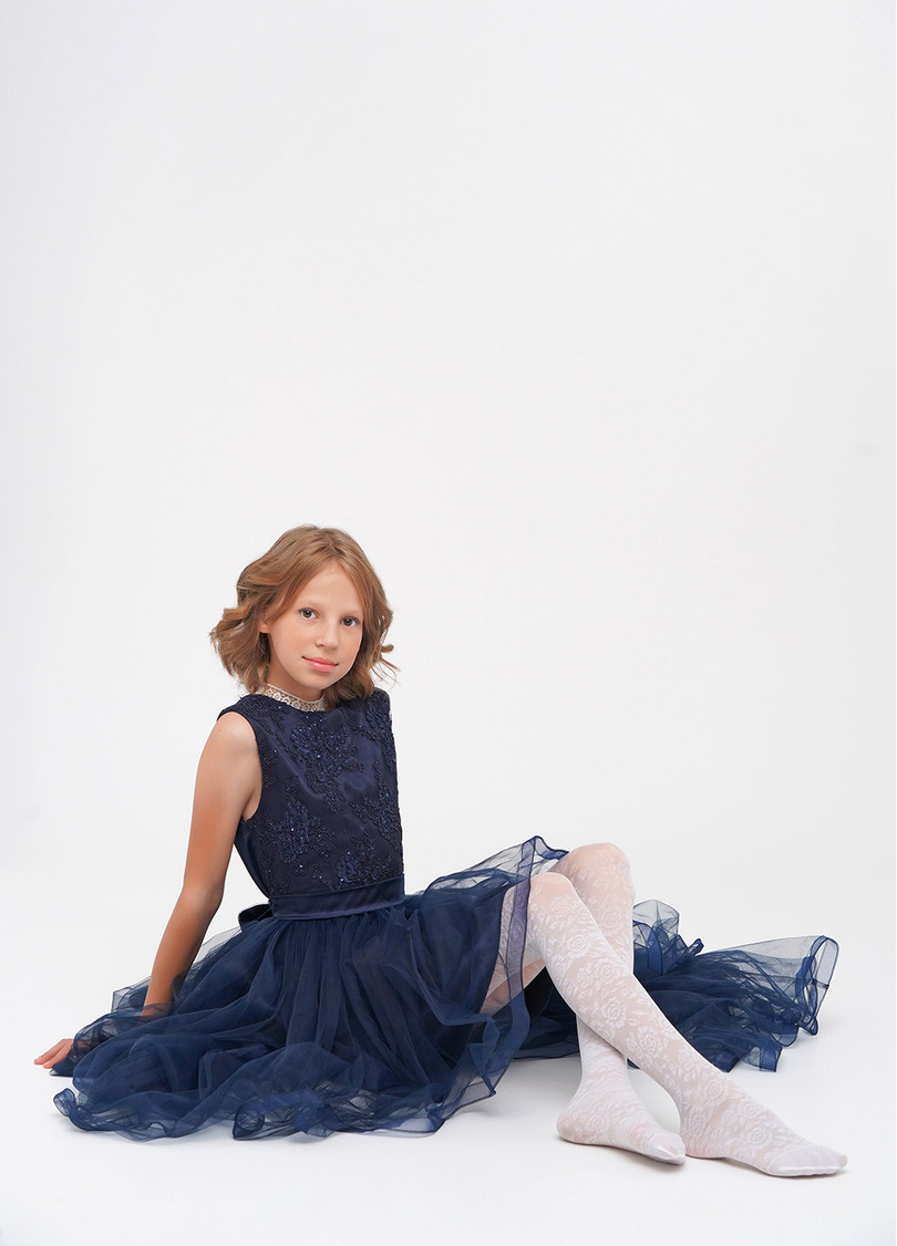 Детские капроновые колготки с рисунком CARLY 40 (2) bianco (белый)