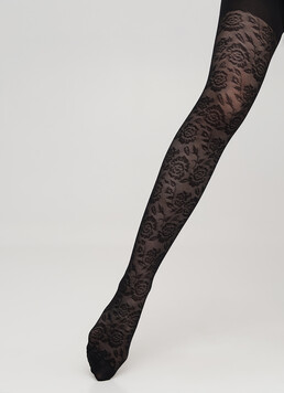Детские капроновые колготки с рисунком CARLY 40 (2) nero (черный)