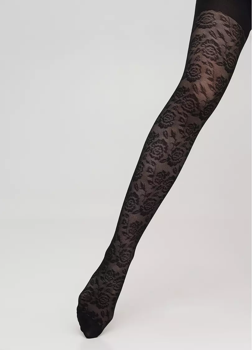 Дитячі капронові колготки з малюнком CARLY 40 (2) nero (чорний)