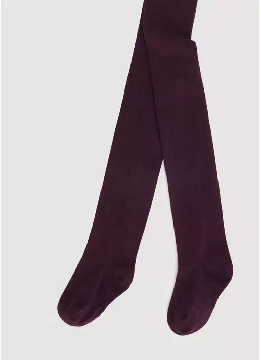 Детские хлопковые колготки D025 KIDS CLASSIC marsala (бордовый)