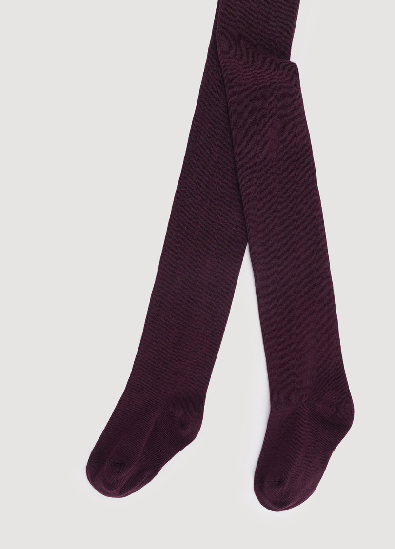 Детские хлопковые колготки D025 KIDS CLASSIC marsala (бордовый)