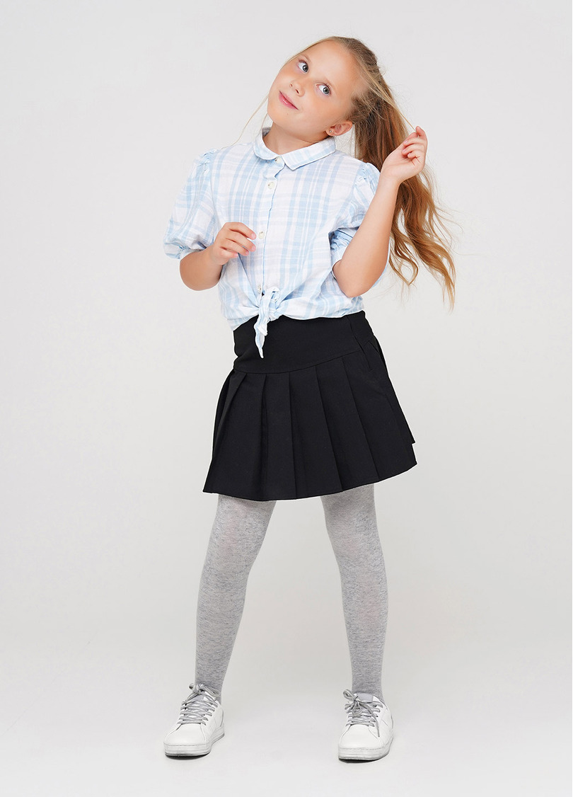 Теплі колготки дитячі D025 TEEN GIRL CLASSIC MELANGE light grey melange (меланж)