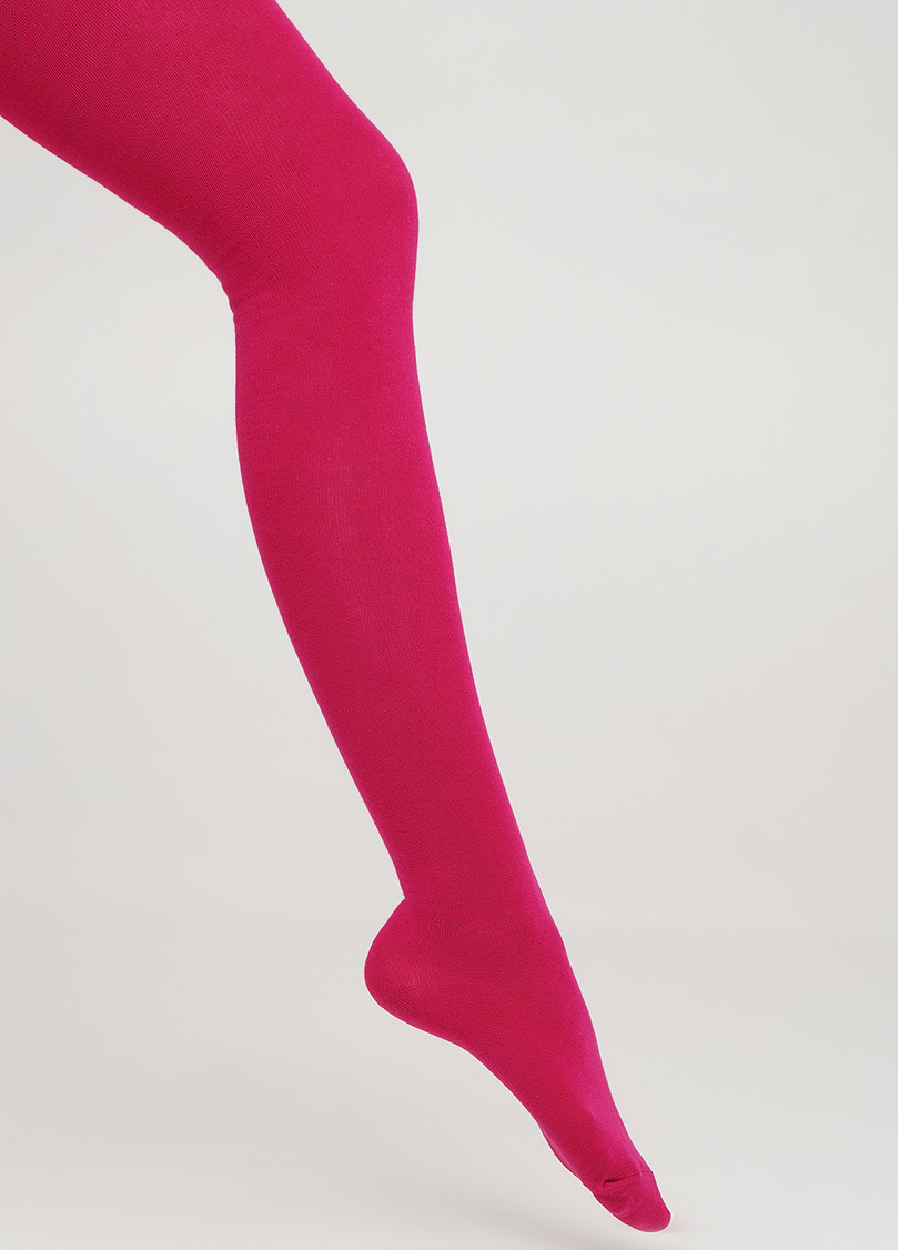 Детские хлопковые колготки D025 TEEN GIRL CLASSIC fuxia (фуксия)