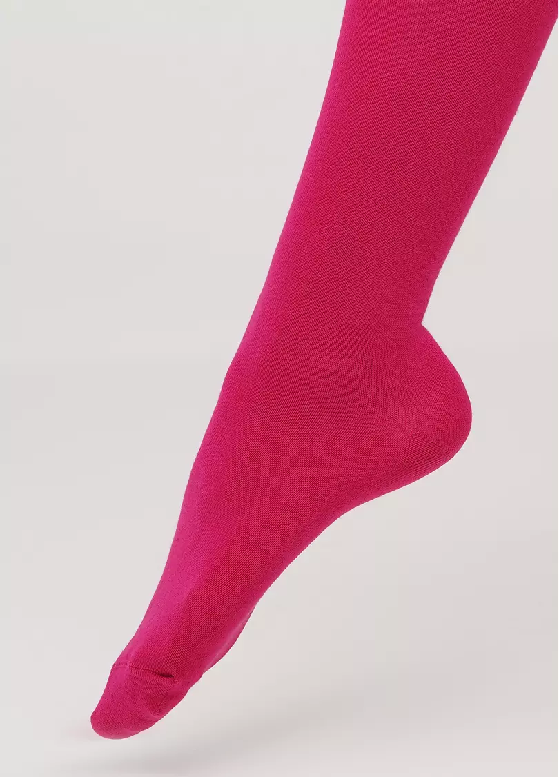 Детские хлопковые колготки D025 TEEN GIRL CLASSIC fuxia (фуксия)